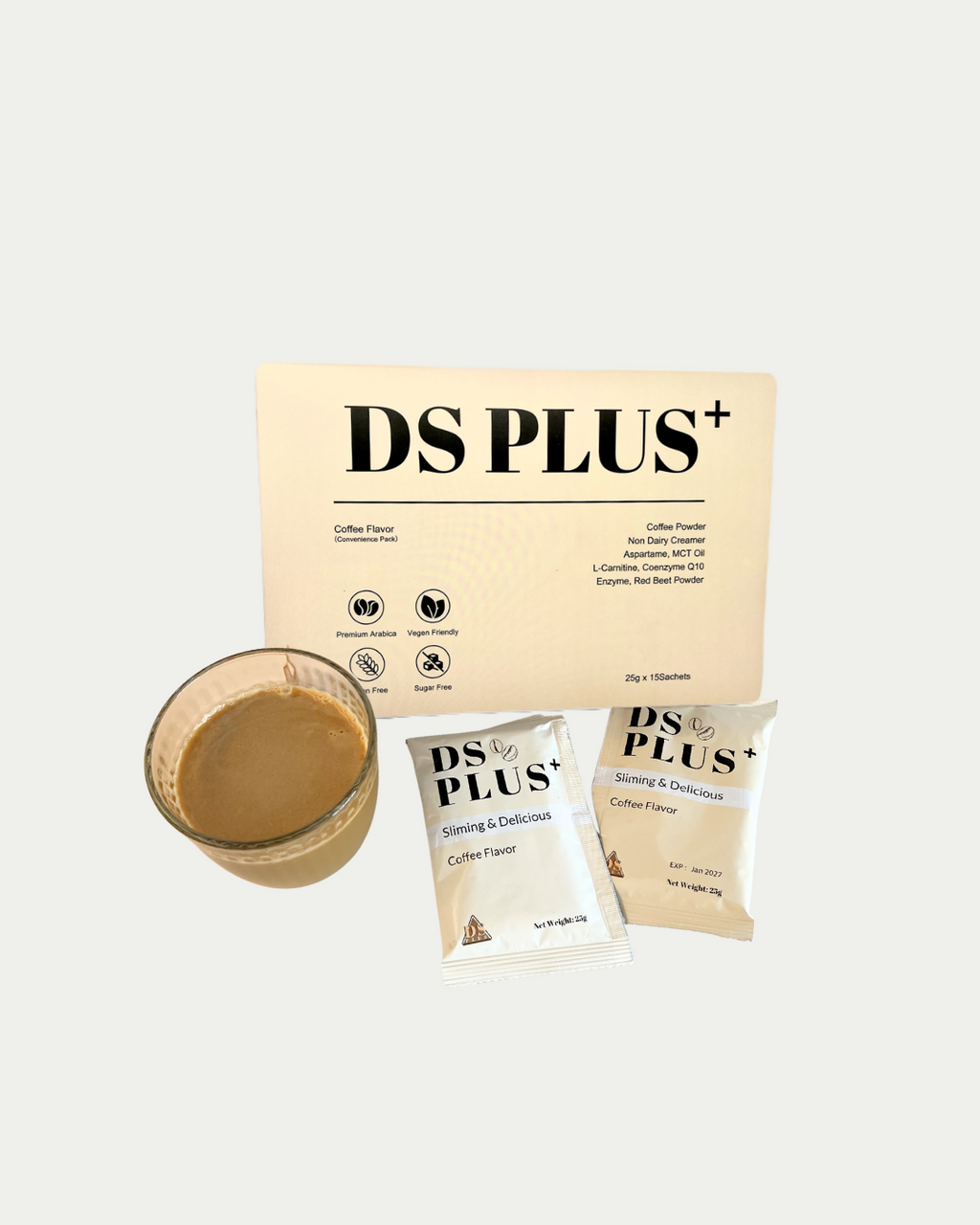 【限时加购】DSplus+Coffee 配套C - （4盒+3包+保温杯）